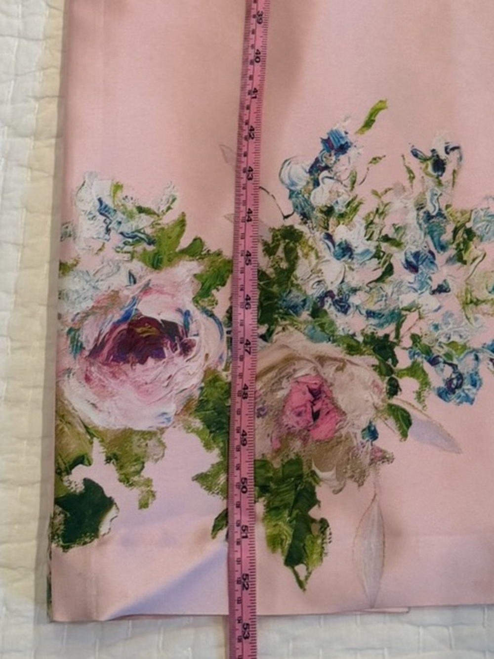Audrey Brooke 6430 Mikado Strapless Floral Satin Gown in Blush Pink Dress - Picture 8 of 12